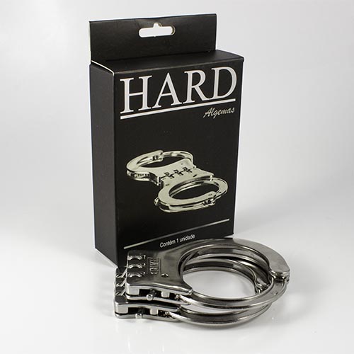 Esposas de metal con bisagra cromada