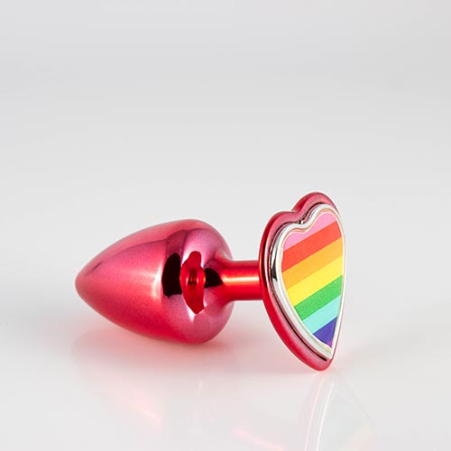 Plug Coração Pride Vermelho