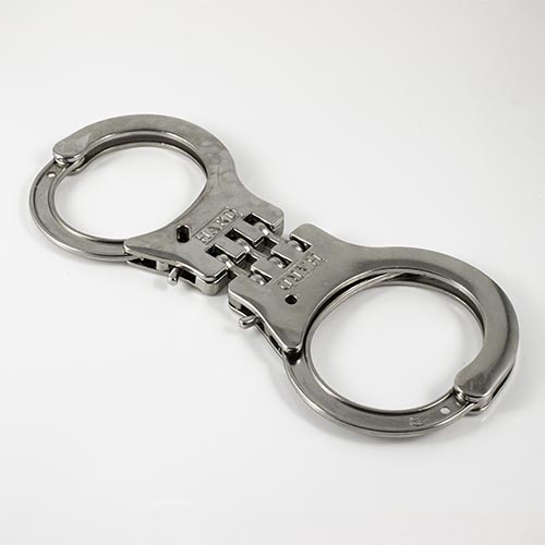 Esposas de metal con bisagra cromada